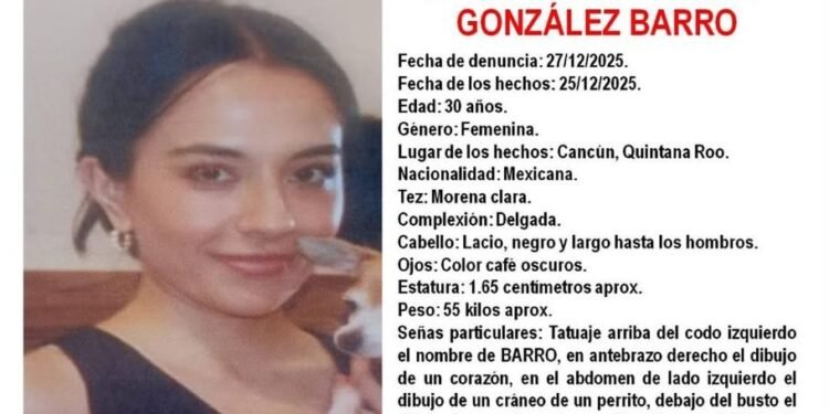 Buscan autoridades de Cancún a médica veterinaria que desapareció desde el 25 de diciembre