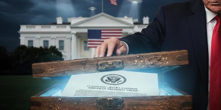¿Archivos X reales? Trump abre la puerta a desclasificar documentos extraterrestres