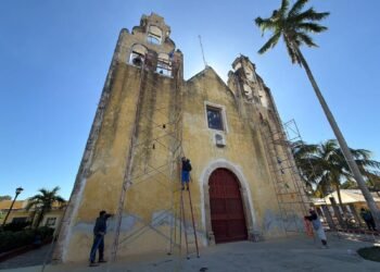 Hopelchén devuelve el brillo a su historia: rehabilitan iglesia del siglo XVII