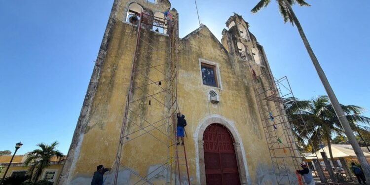 Hopelchén devuelve el brillo a su historia: rehabilitan iglesia del siglo XVII