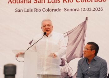 Rafael Fernando Marín Mollinedo arranca obra de 400 mdp para modernizar aduana clave en Sonora