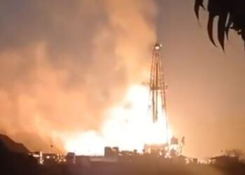 Explosión e incendio en pozo Krem generan alarma en Veracruz; fuego está contralado