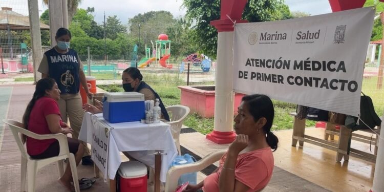 Más de 800 atenciones médicas deja programa de Marina en Campeche
