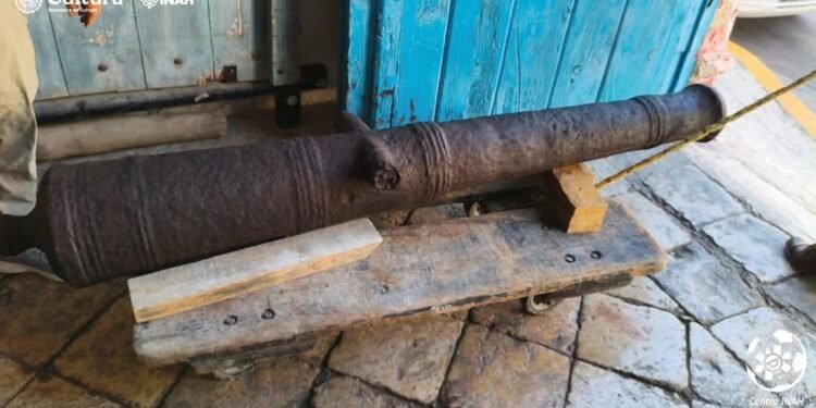 Cañón colonial se suma al patrimonio histórico, ¿en dónde lo exhibirán?