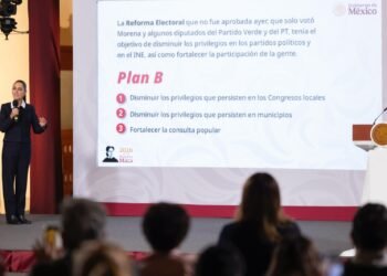 Sheinbaum alista “Plan B” electoral tras rechazo de su reforma