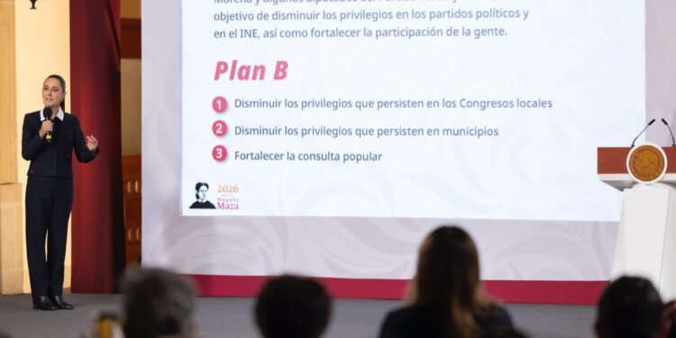 Sheinbaum alista “Plan B” electoral tras rechazo de su reforma