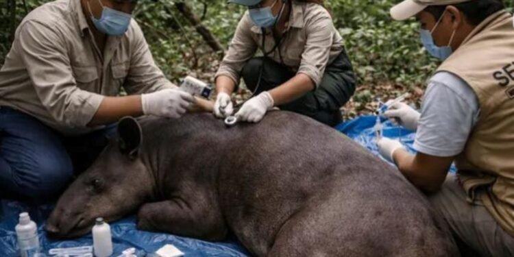 Alerta ecológica en Campeche: detectan gusano barrenador en tapir silvestre en Hopelchén