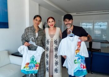 Biby Gaytán y Eduardo Capetillo disfrutan descanso en playas del sureste