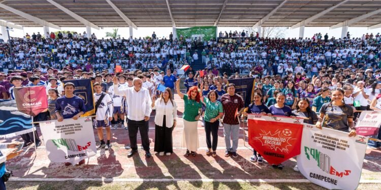Campeche se pone mundialista con torneo escolar juvenil