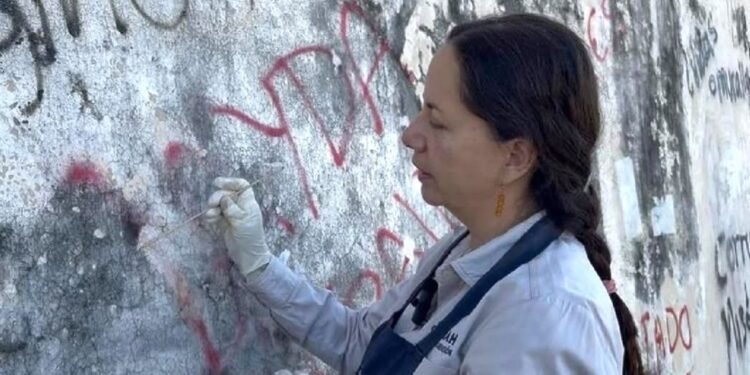 Hacen recuento de patrimonio histórico dañado durante la marcha del 8M