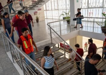 Sirenas, evacuaciones y tensión: así vivió Campeche un simulacro que pareció real