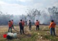 Campeche bajo humo: incendio de maleza amenaza fraccionamientos y desata operativo masivo