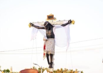 ¿Mal augurio? así fue la caída del Cristo Negro de San Román en Campeche