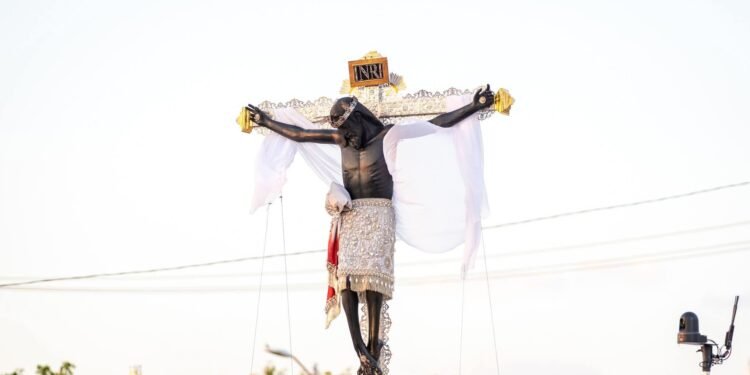 ¿Mal augurio? así fue la caída del Cristo Negro de San Román en Campeche