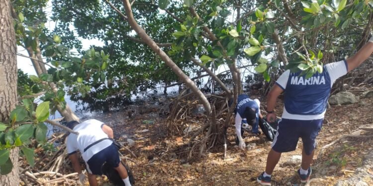 Campeche limpia su cara al mar; retiran más de 136 kilos de residuos