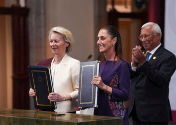 Sheinbaum y la Unión Europea sellan pacto histórico en Palacio Nacional