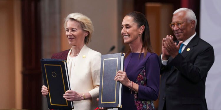 Sheinbaum y la Unión Europea sellan pacto histórico en Palacio Nacional