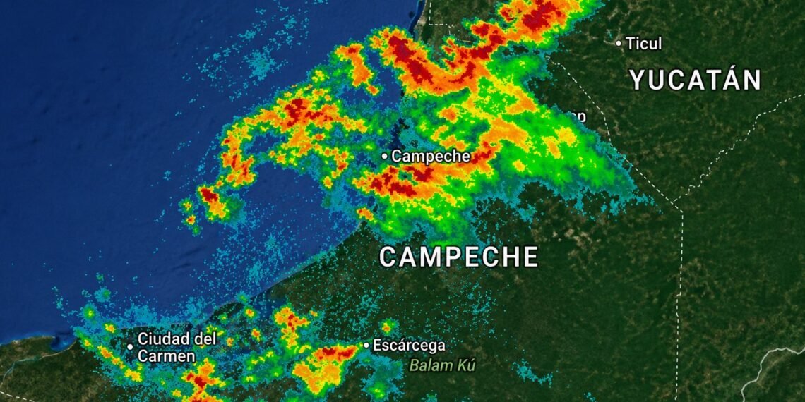 Estado de alerta: Tormentas y riesgo de inundaciones cercan a Campeche