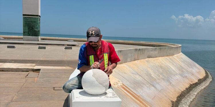 El malecón de Campeche inicia su renovación; estas serán las principales mejoras