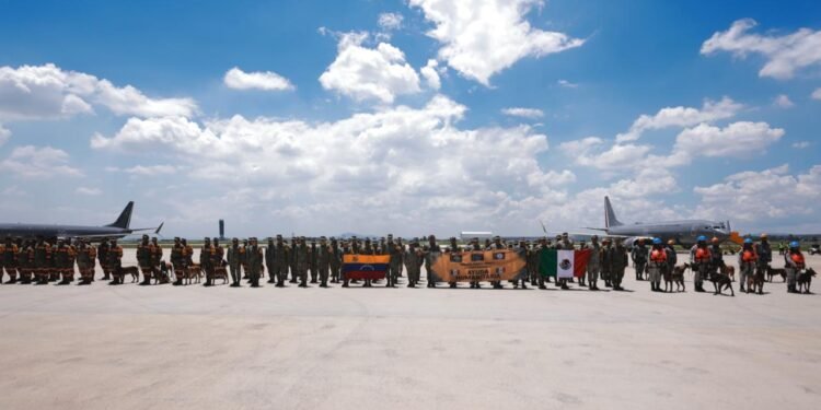 Así llegó a Venezuela la misión de rescate del Ejército Mexicano