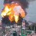 Así fue la explosión en cadena de cuatro pipas en Puebla