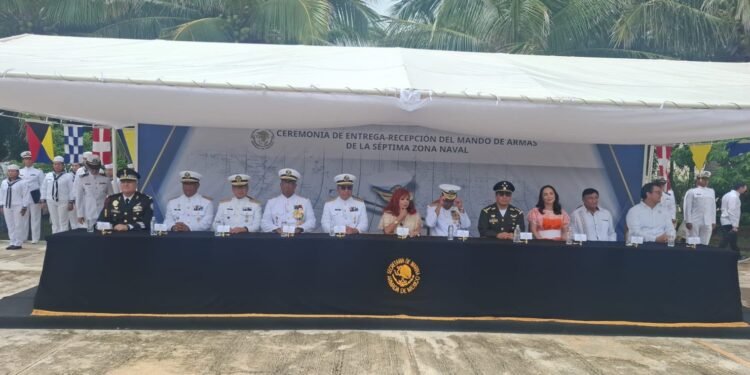 Cambio de mando en la Armada: Rafael Vázquez encabeza la Séptima Zona Naval