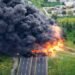 Una explosión detiene la México-Veracruz; esto se sabe del accidente de la pipa