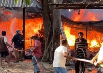 ¿Qué pasó en el centro de Calkiní? Un incendio destruyó una academia de danza