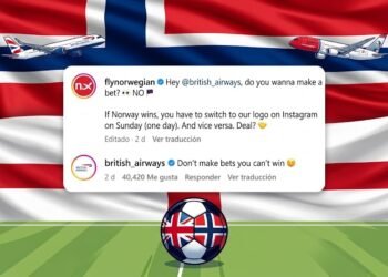 El Mundial desata una divertida rivalidad entre estas aerolíneas