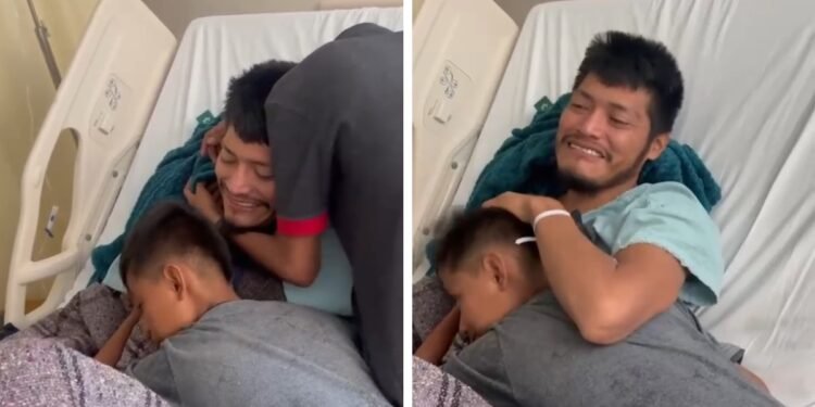 Erasto regresa con sus hijos tras sobrevivir 16 días en las profundidades de un cenote