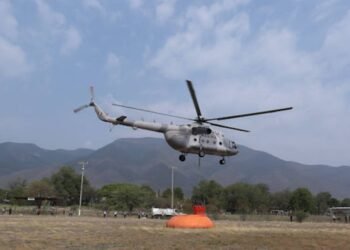 Operativo aéreo termina en desplome controlado de un MI-17 en Tamazula