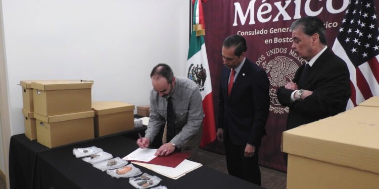 Colección prehispánica vuelve a México tras ser entregada al Consulado en Boston