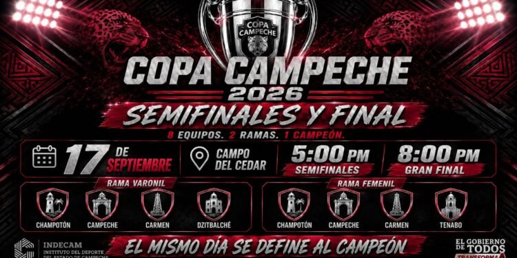 Copa Campeche alista una final de alto voltaje; ya tiene fecha y sede