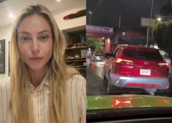 Vanessa Huppenkothen graba a presunto “montachoques” durante incidente vial en Ciudad de México