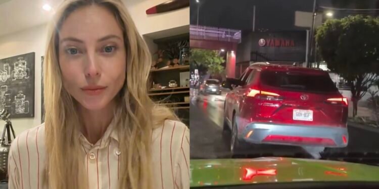 Vanessa Huppenkothen graba a presunto “montachoques” durante incidente vial en Ciudad de México