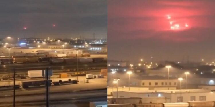 Captan en San Luis Potosí luces rojas suspendidas en el cielo: ¿qué eran?