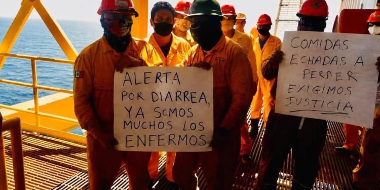 Trabajadores denuncian alimentos en mal estado y equipo deteriorado en plataformas
