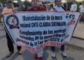 CNTE protesta durante visita de Sheinbaum y exige retomar negociación