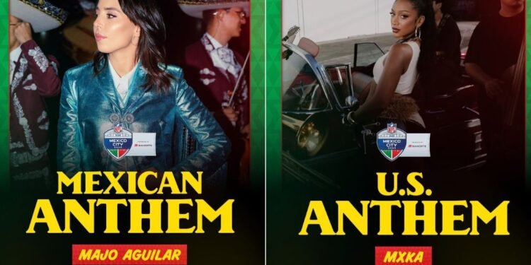 NFL confirmó a estas artistas para interpretar los himnos en México