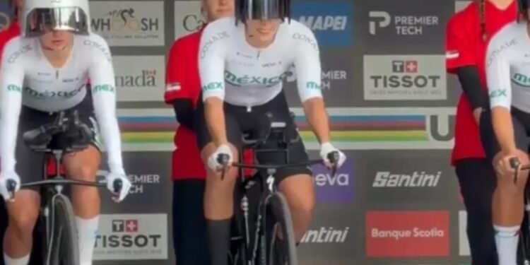 México desafía las fallas y firma histórico debut en el Mundial de Ciclismo