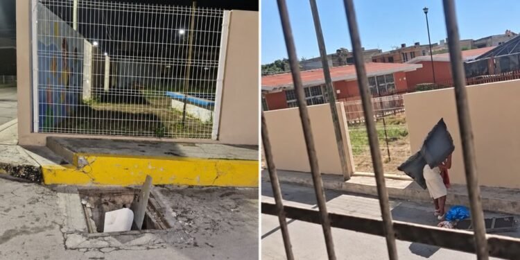 ¡Cuidado dónde pisas! Roban rejillas en Campeche y dejan trampas mortales en la calle