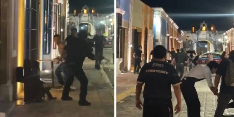 Riña en la Calle 59 de Campeche expone fallas de vigilancia