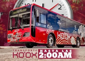 Ko’ox alarga la fiesta: habrá transporte hasta las 2 de la mañana