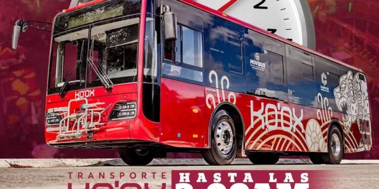 Ko’ox alarga la fiesta: habrá transporte hasta las 2 de la mañana