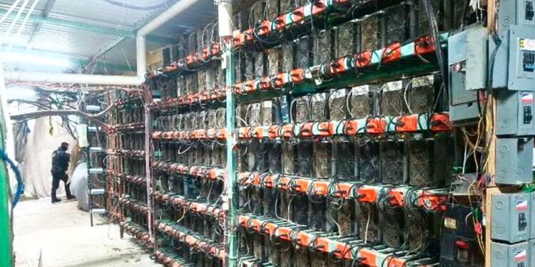¡La mina secreta! Descubren casi 300 equipos para generar criptomonedas en Puebla