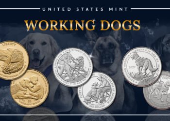 ¿Perros en las monedas? Así será el homenaje de Estados Unidos para 2027