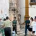 Detectan a estudiantes mientras realizaban pintas en el Ex Templo de San José de Campeche