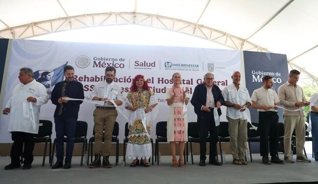Sheinbaum inaugura rehabilitación de hospital en Ciudad del Carmen